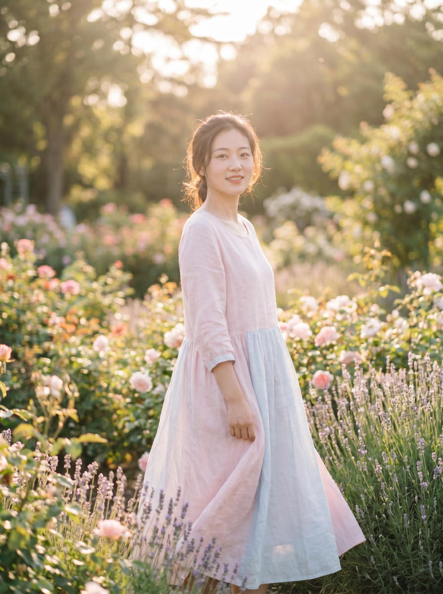 捷克街头美图：清新自然美少女写真